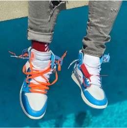 Nike Jordan x Off White Blue - Imagen 4