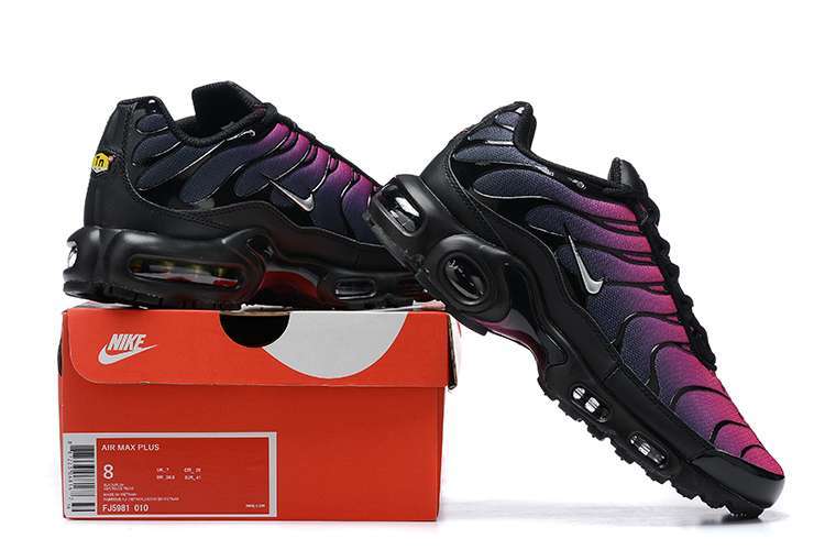 Alternative view of Nike TN Air Max Plus Negro, Morado y Rosa