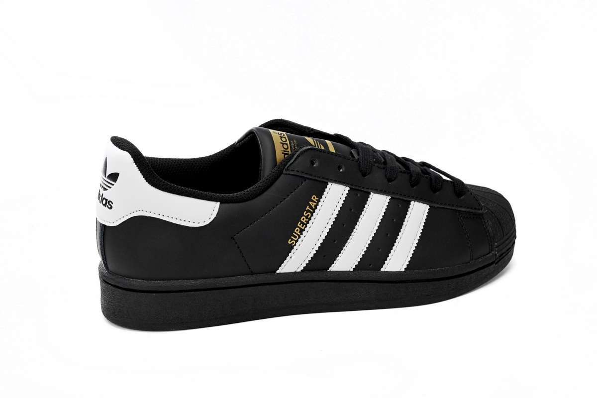 Alternative view of Adidas Superstar Black/White Golden Logo