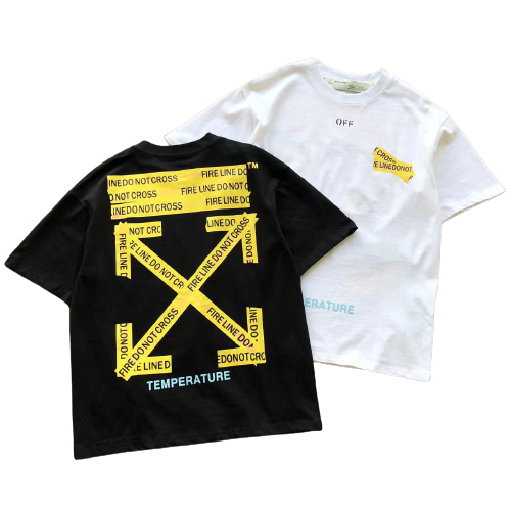 Camiseta Off-White Fire Line