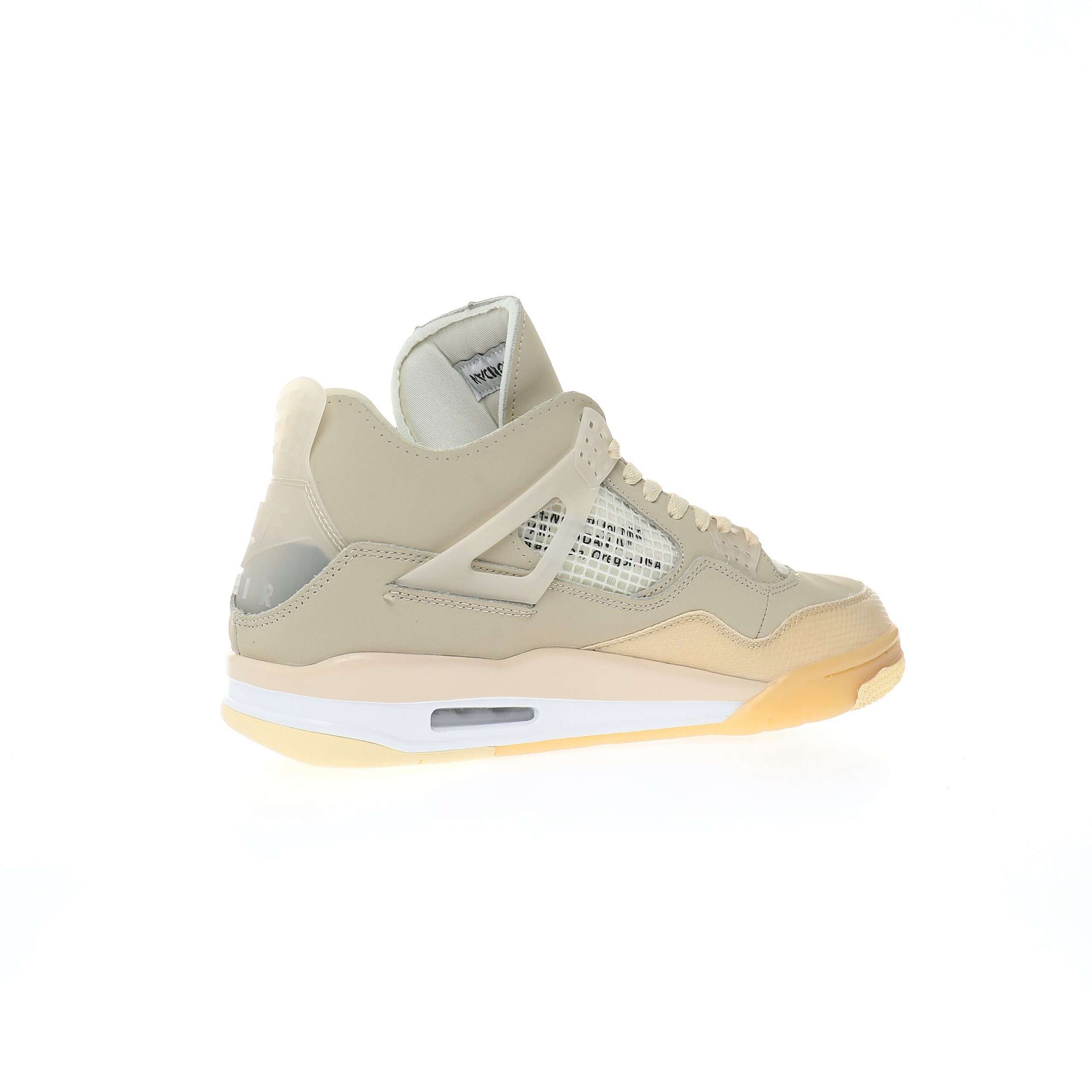Alternative view of Air Jordan 4 x Off-White "Sail"