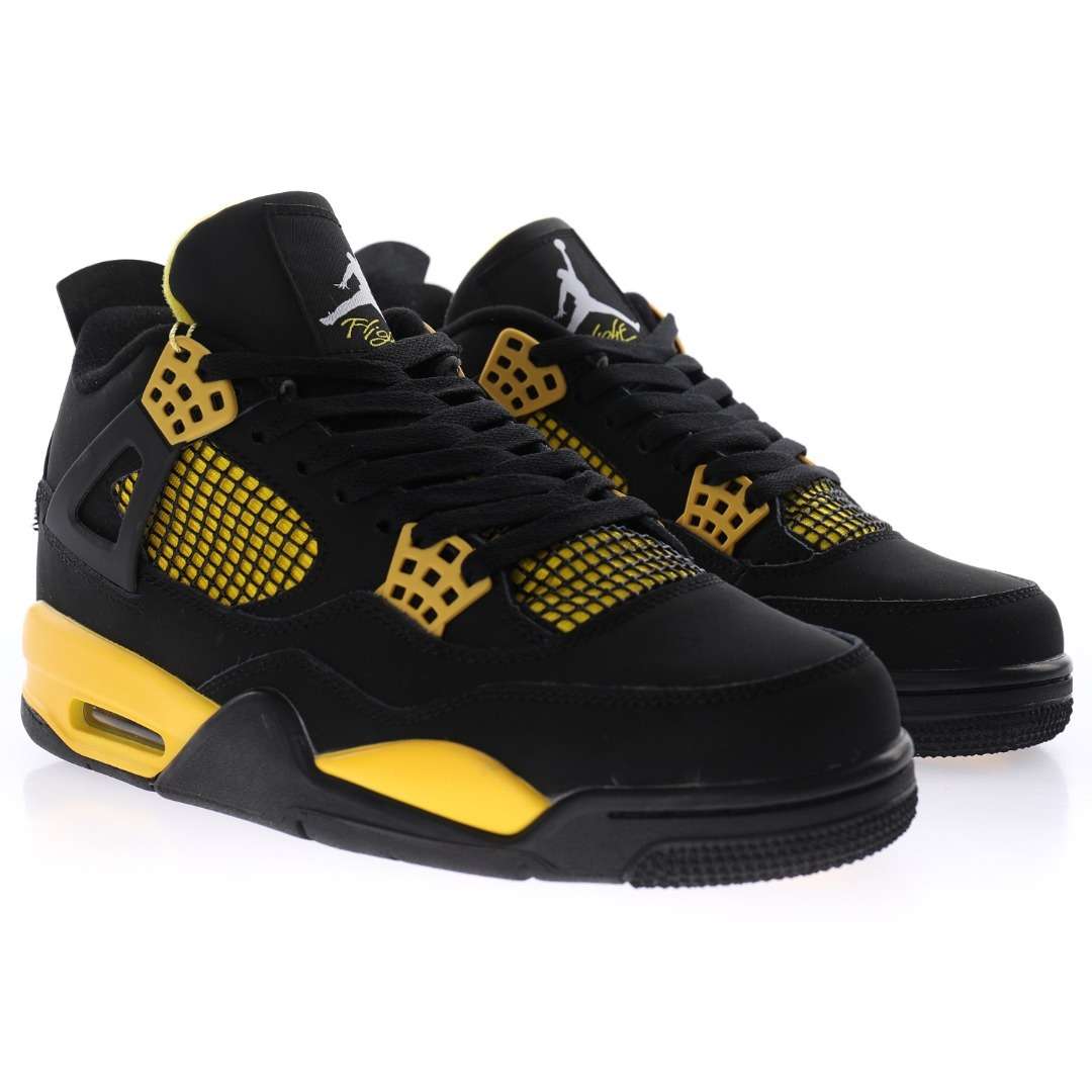Alternative view of Nike Air Jordan 4 Retro "Yellow Thunder"