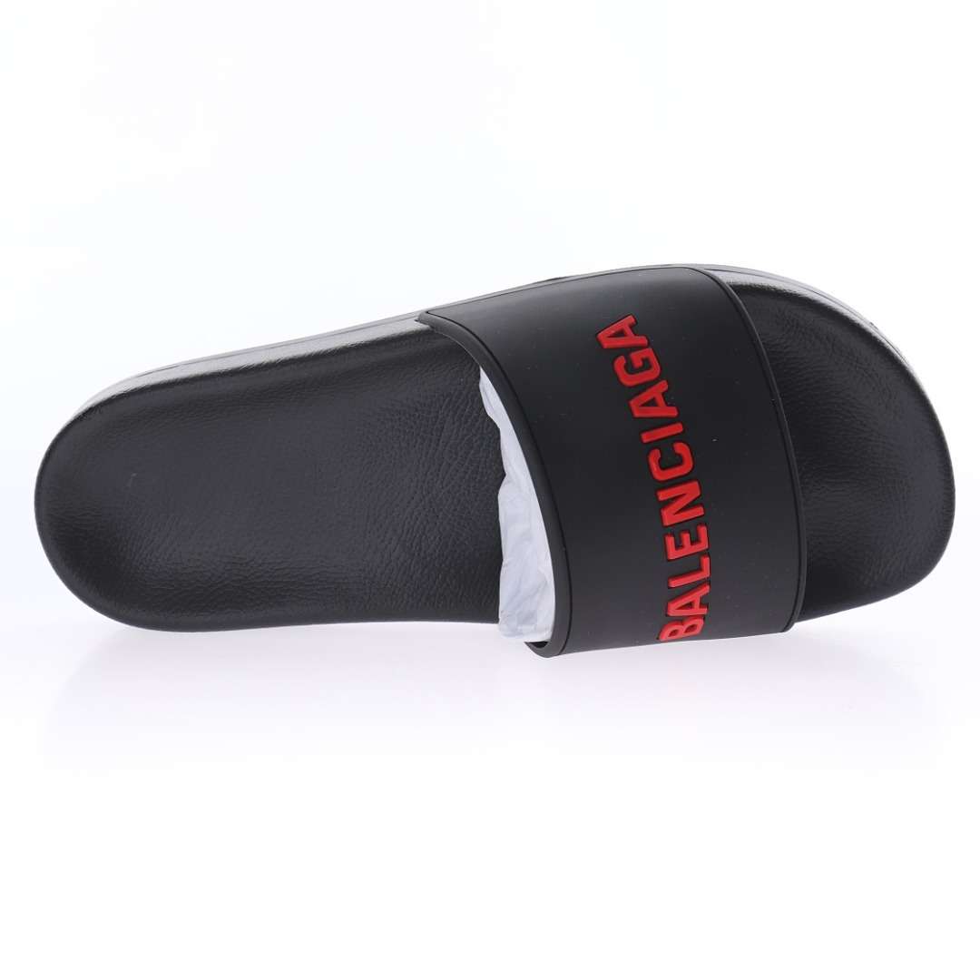 Chanclas Balenciaga SS21 Black & Red Edition - Imagen 8