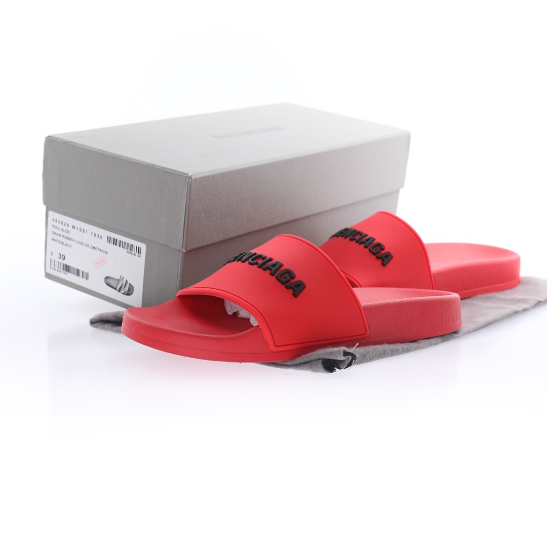 Chanclas Balenciaga SS21 Black & Red Edition - Imagen 10