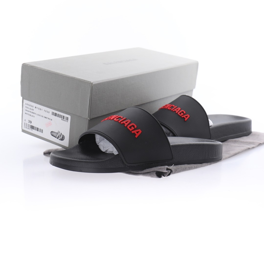 Chanclas Balenciaga SS21 Black & Red Edition - Imagen 5