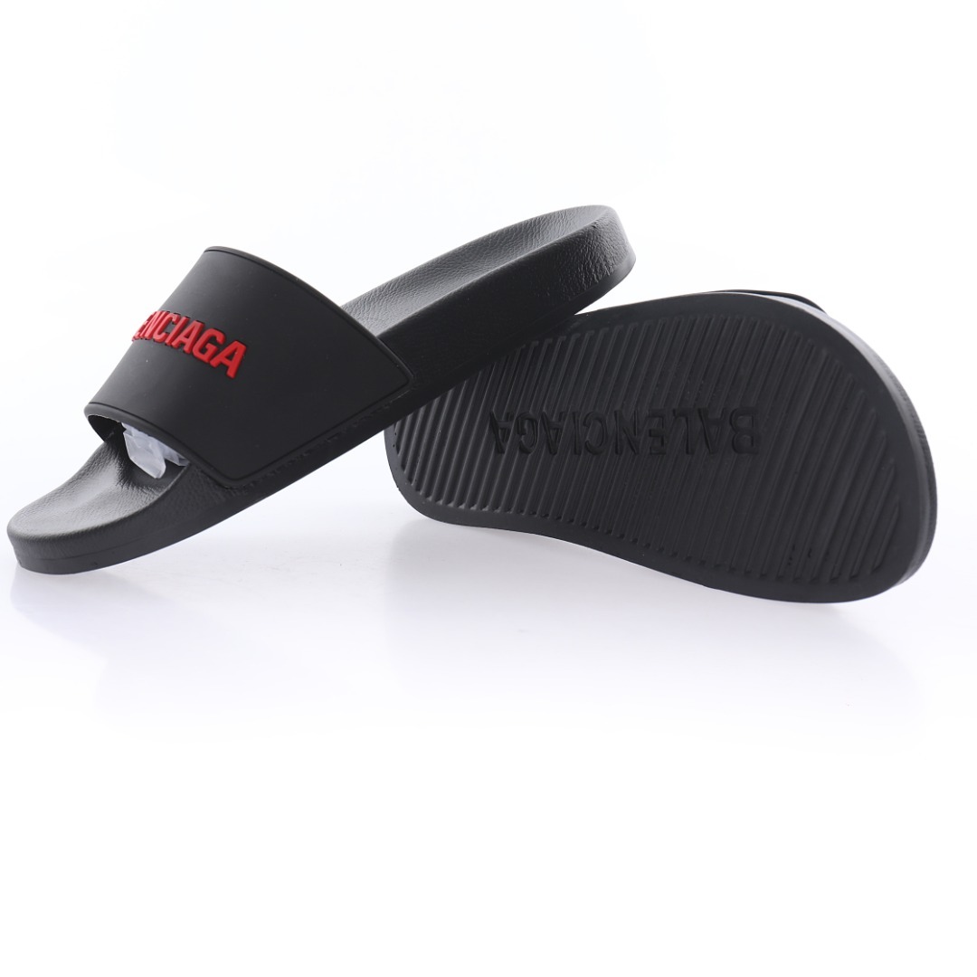 Chanclas Balenciaga SS21 Black & Red Edition - Imagen 3