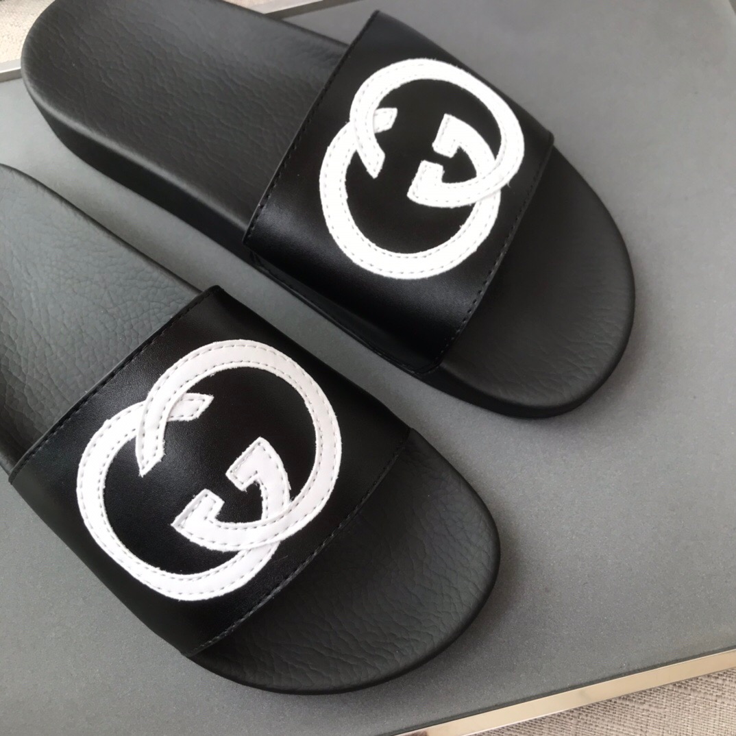 Alternative view of Chanclas Gucci SS19 Black & White