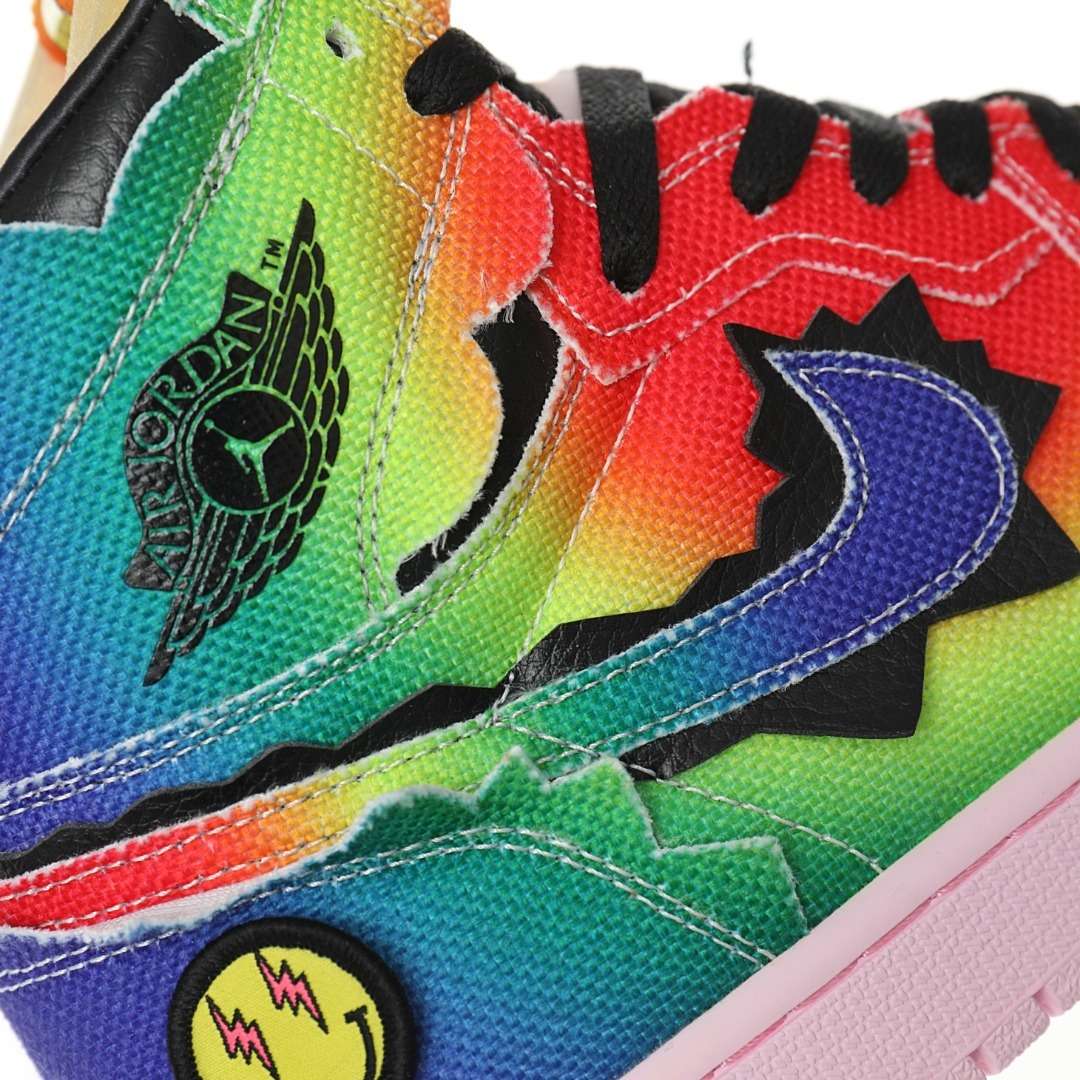Alternative view of Air Jordan 1 x J Balvin “Multi-Color”
