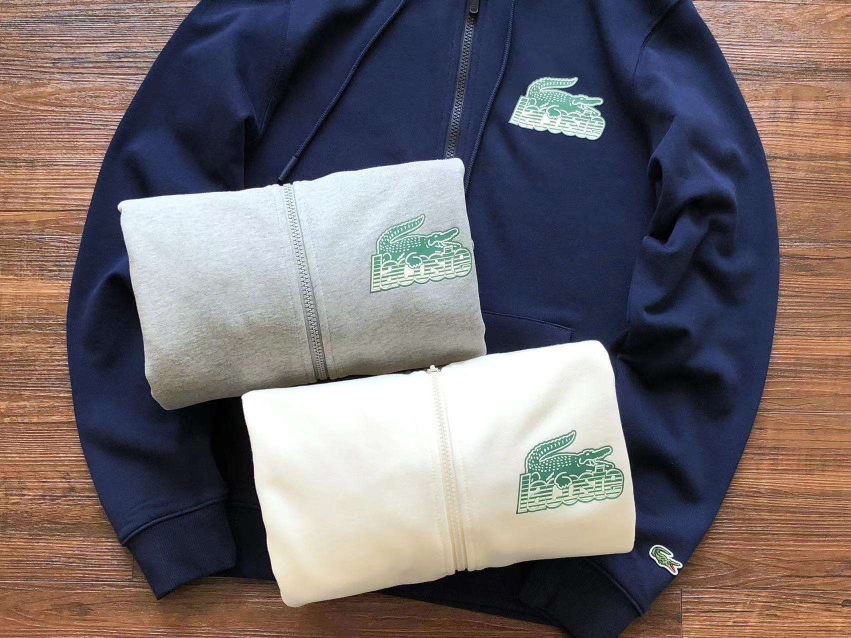 Sudadera Lacoste ZIP Big Logo - Imagen 5