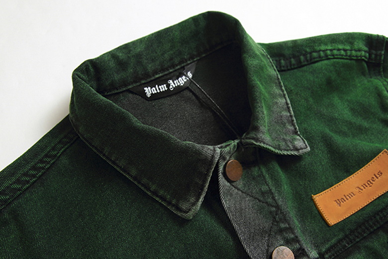 Chaqueta Denim Palm Angels Green - Imagen 5