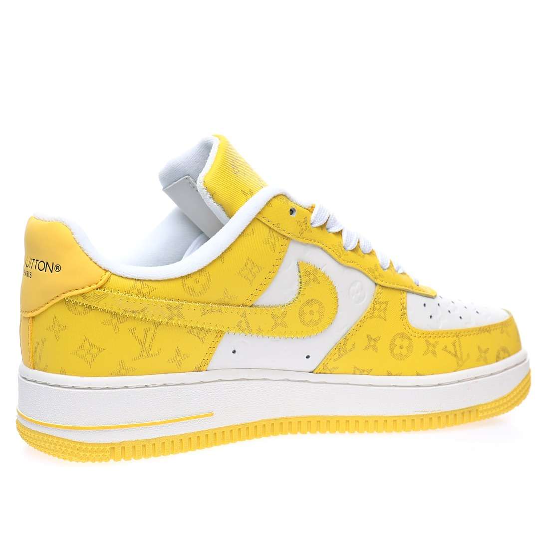 Alternative view of LV x Nike Air Force 1 07 LV8 "Yellow"