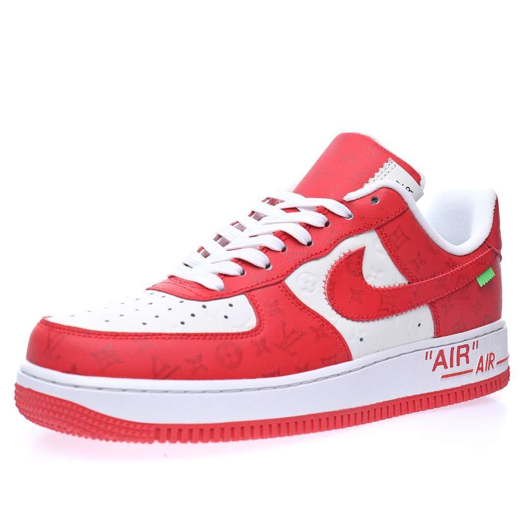 Alternative view of LV x Nike Air Force 1 07 LV8 "Red"