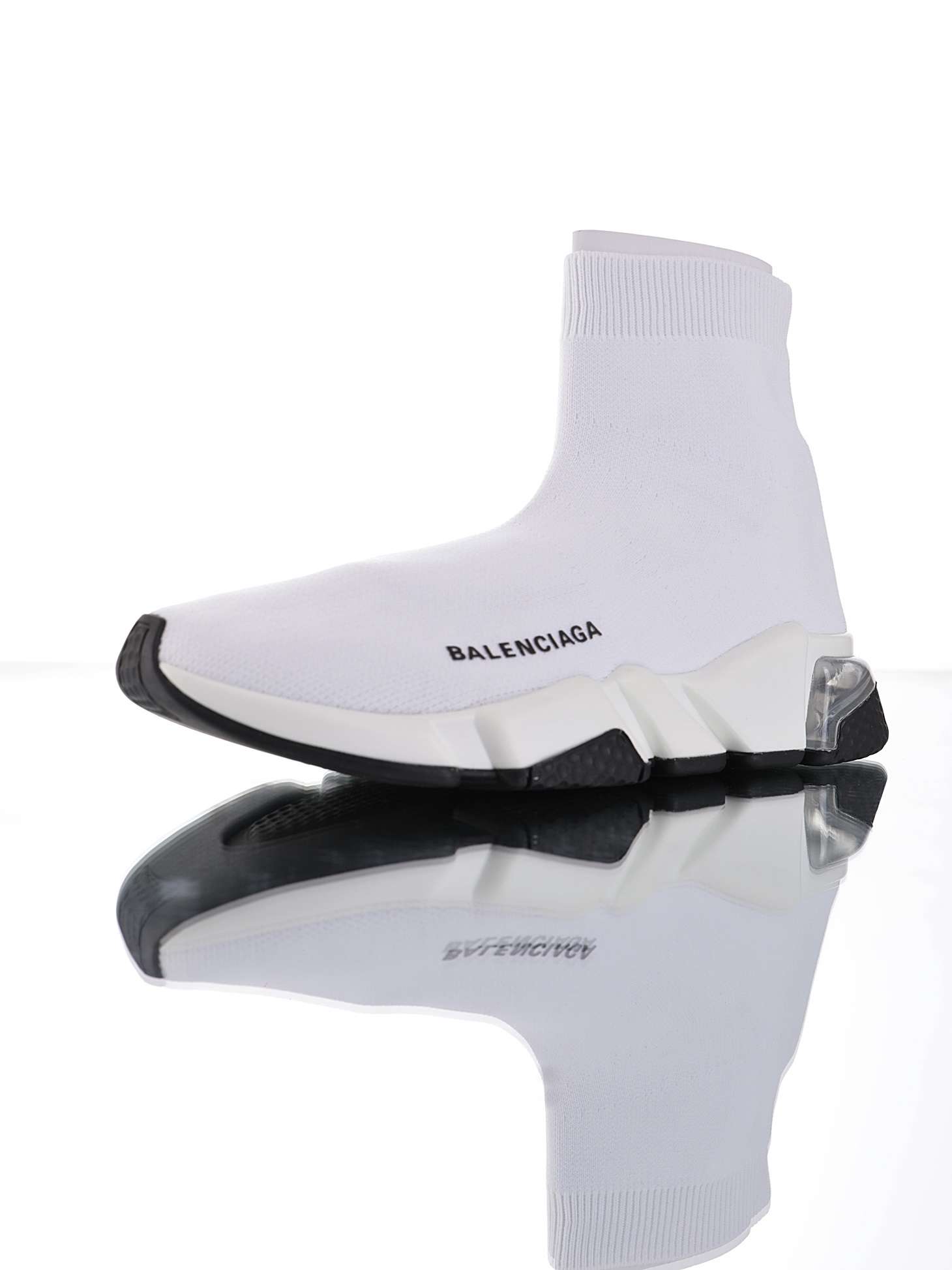 Alternative view of Balenciaga Speed "All White"