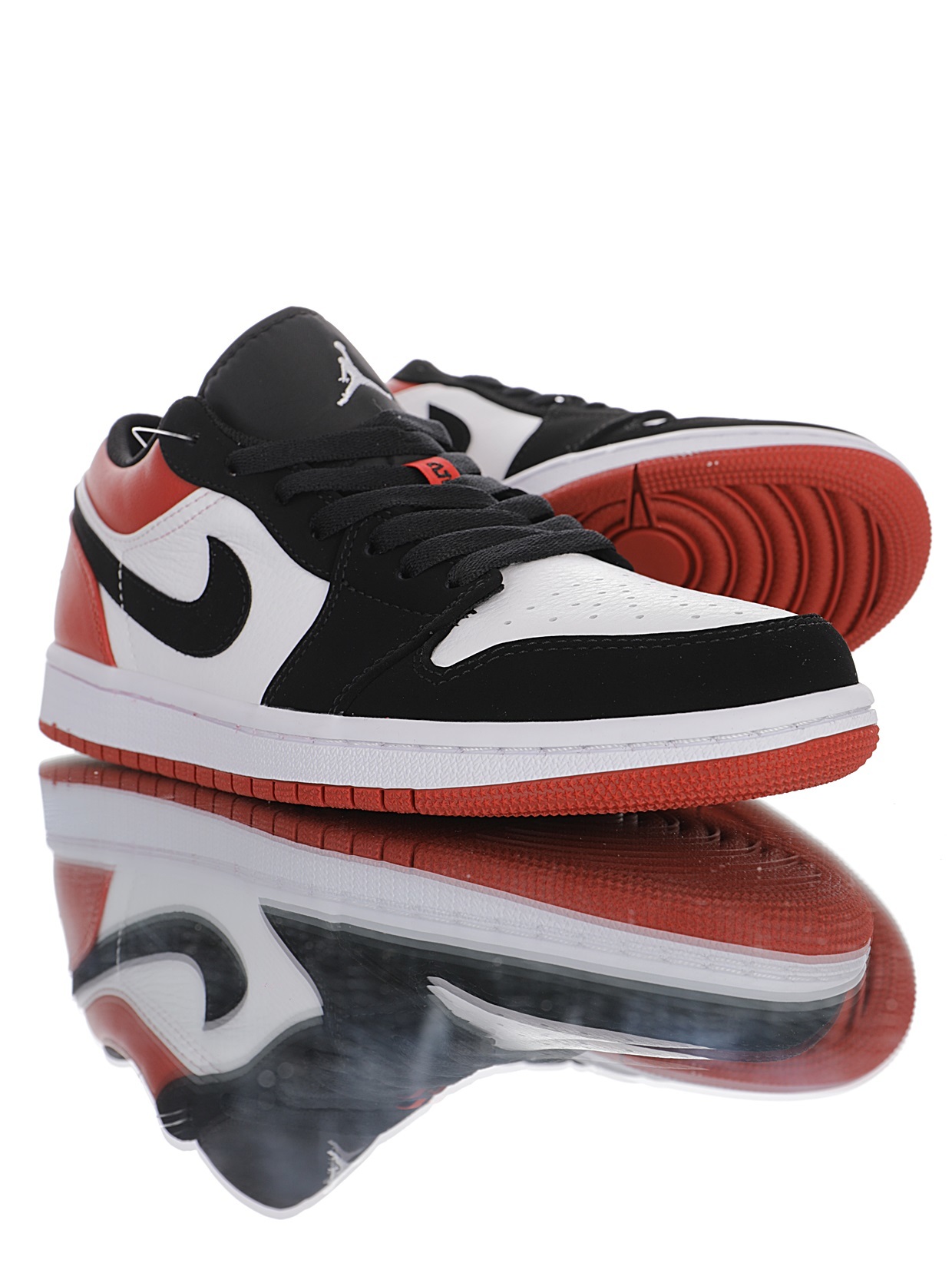 Alternative view of Air Jordan 1 Low “Black Toe”