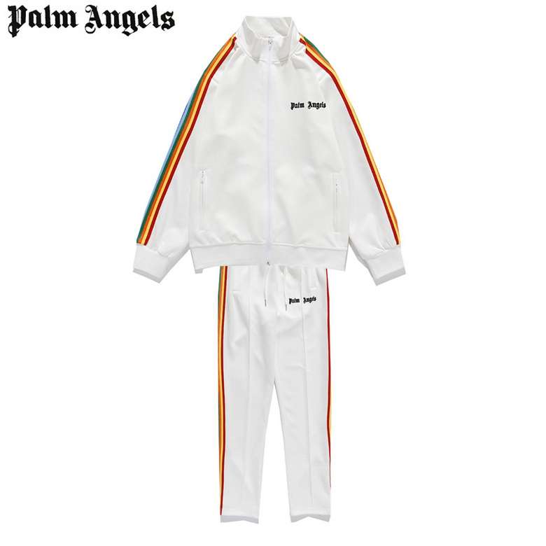 Alternative view of Conjunto de Chándal Palm Angels - Blanco/Multicolor
