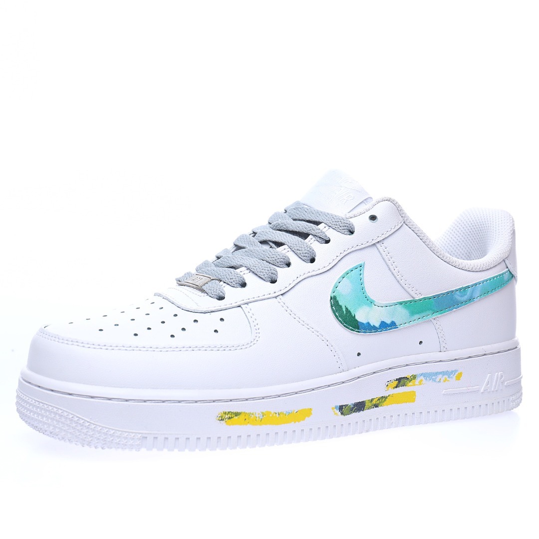 Alternative view of Nike Air Force 1 07 LV8 "White/Landscape Painting"
