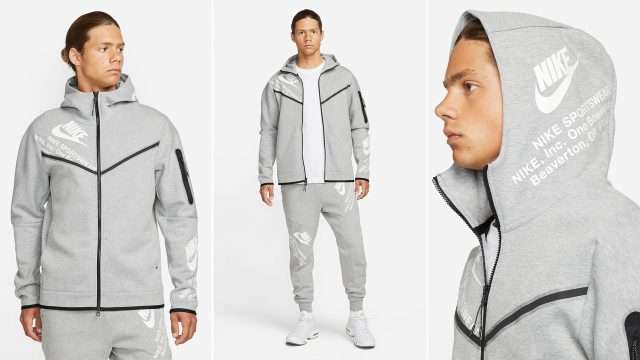 Alternative view of Chándal Nike Tech Fleece Men’s graphic full-zip