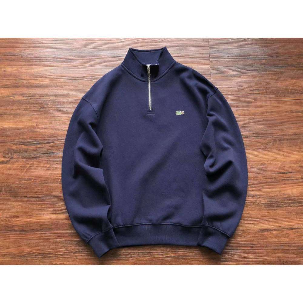 Sudadera Medio Zip Azul Oscuro