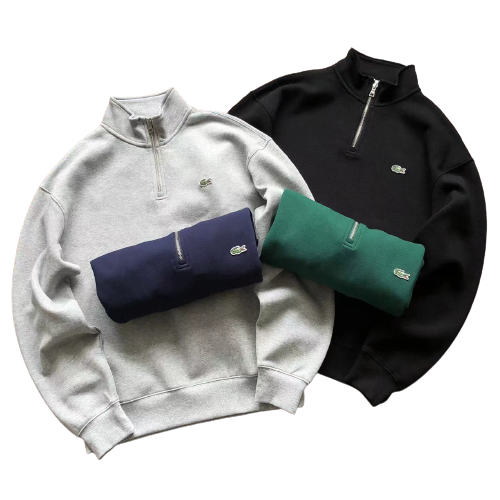Sudadera Medio Zip Lacoste (4 colores)