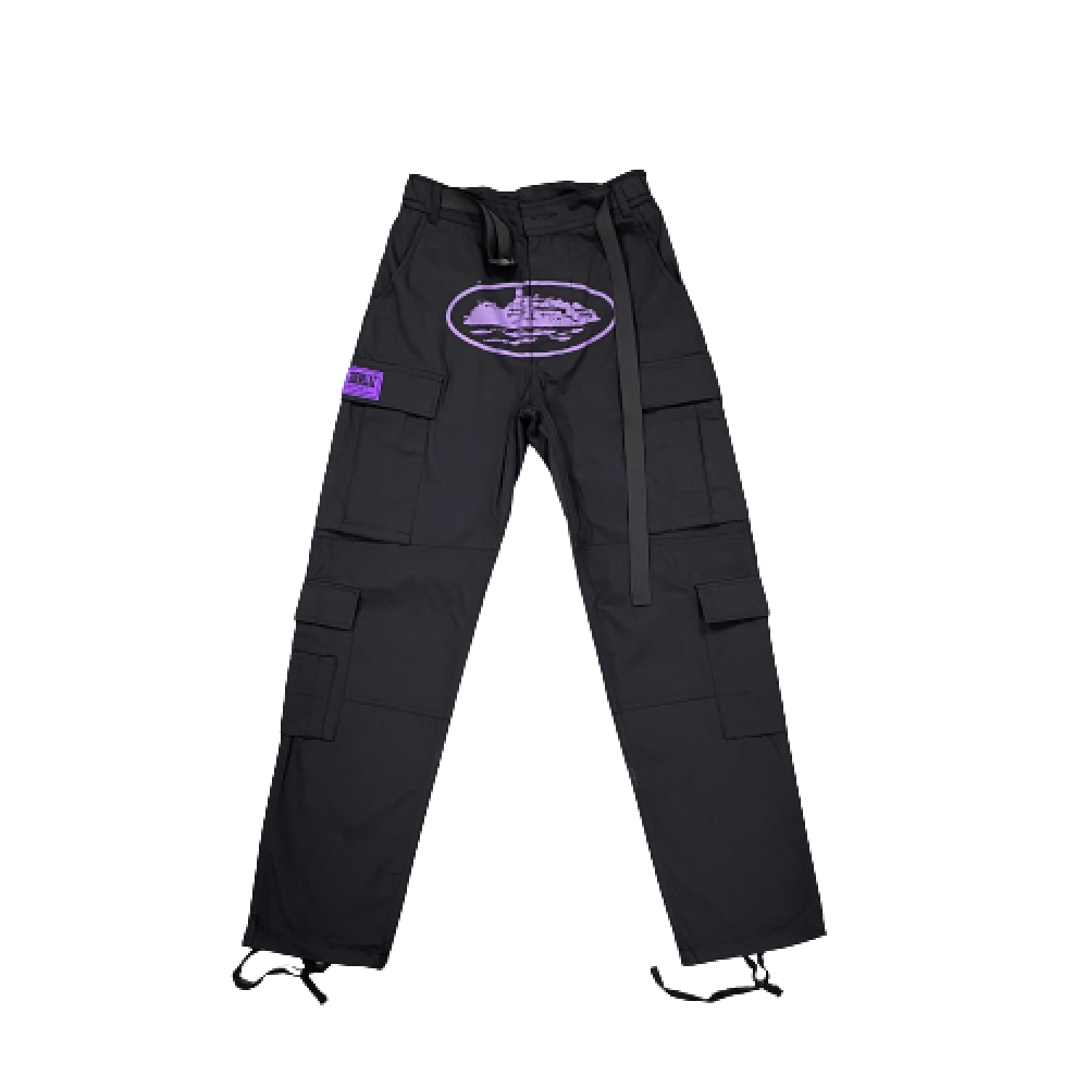 Pantalón Corteiz Black Purple