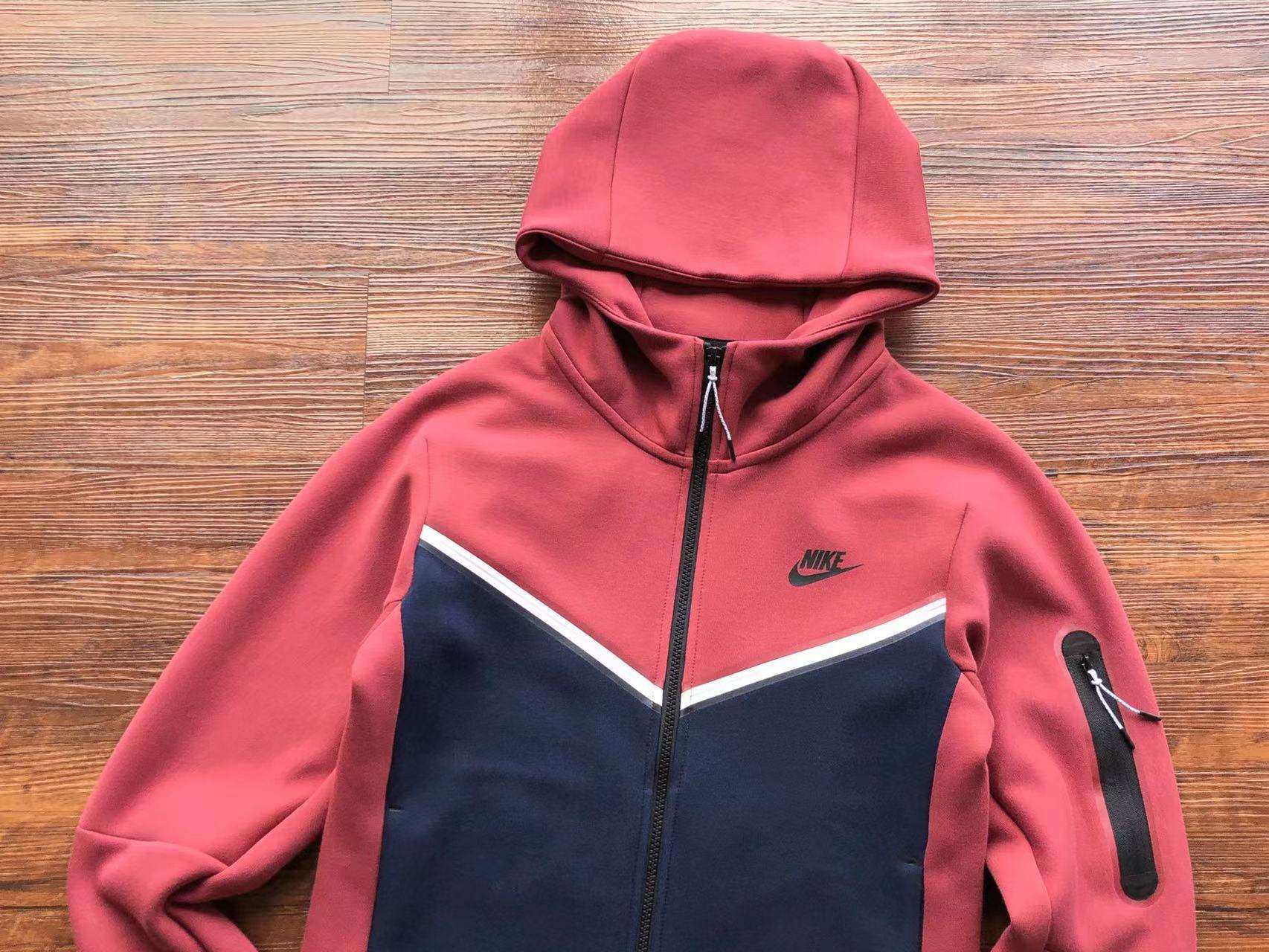 Alternative view of Conjunto de Chándal Nike Tech Fleece Rojo/Azul