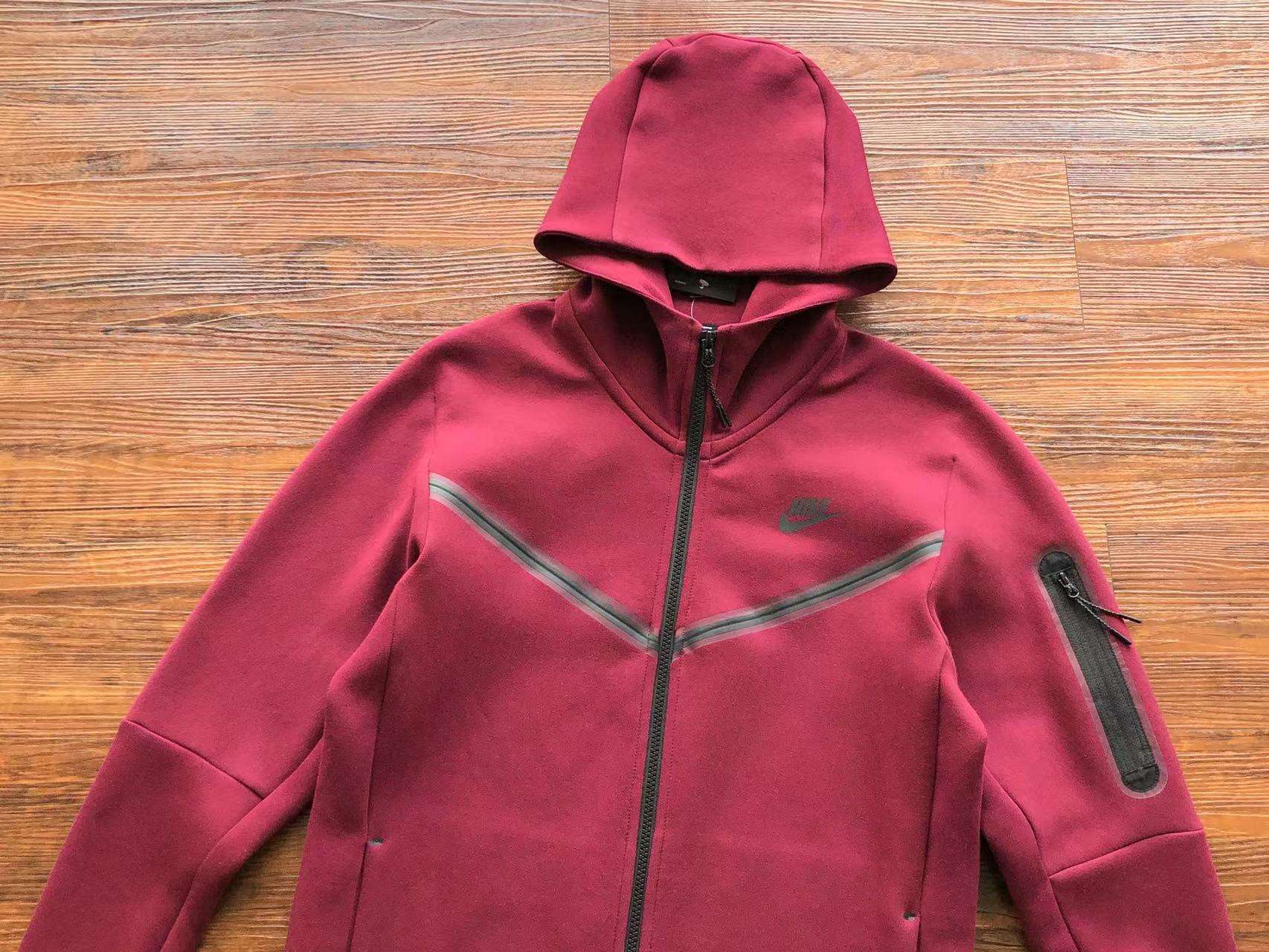 Alternative view of Conjunto de Chándal Nike Tech Fleece Granate