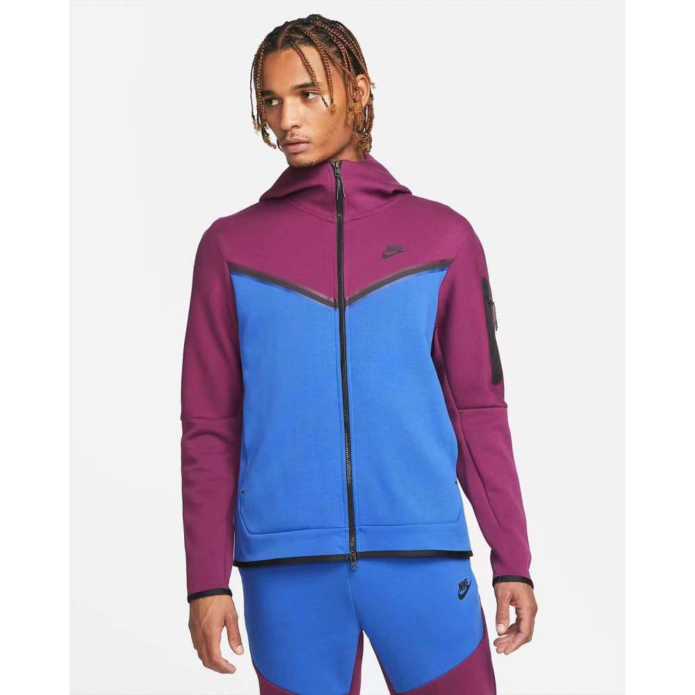 Conjunto de Chándal Nike Tech Fleece - Morado/Azul
