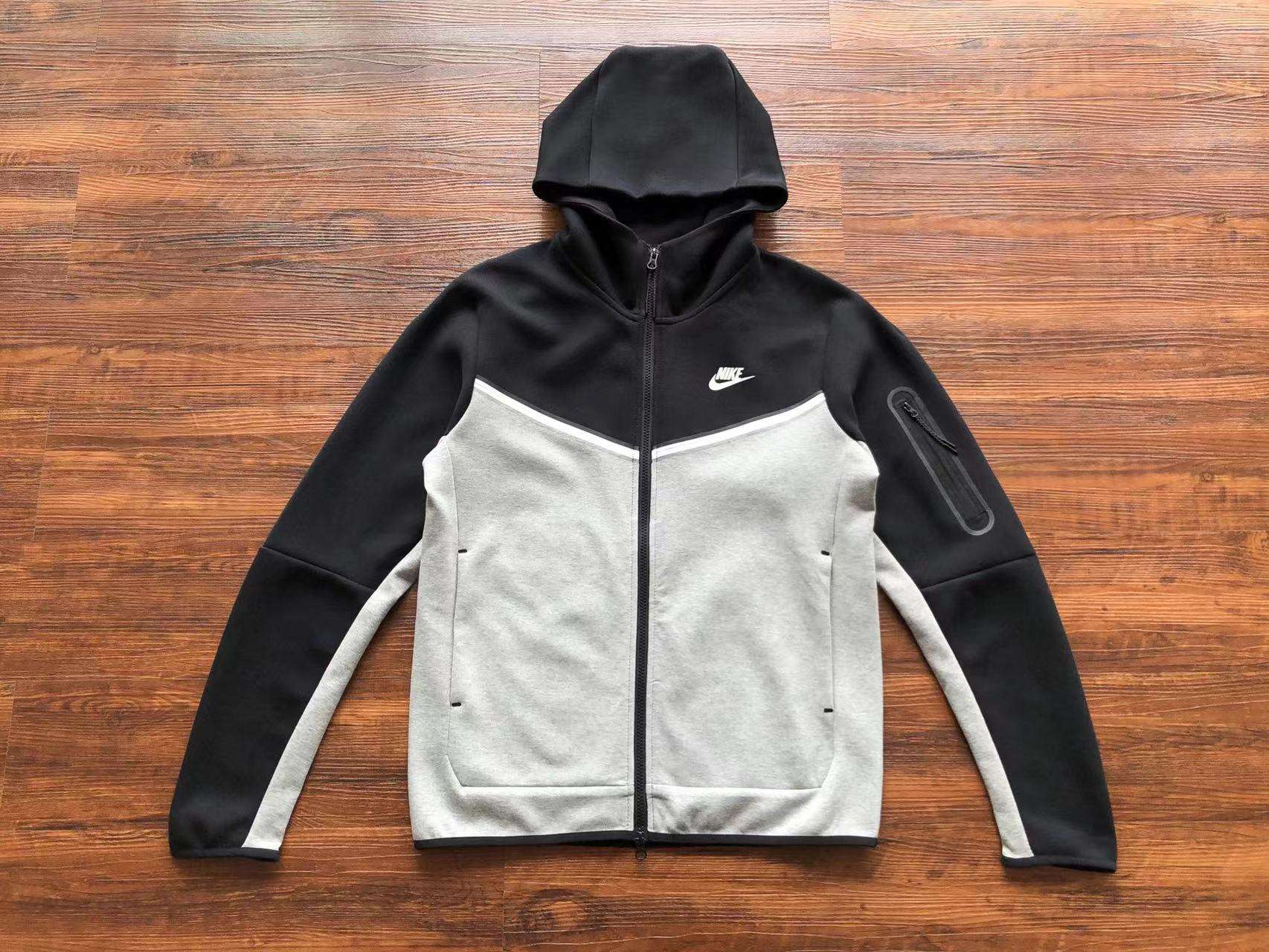 Alternative view of Conjunto de Chándal Nike Tech Fleece Negro/Gris