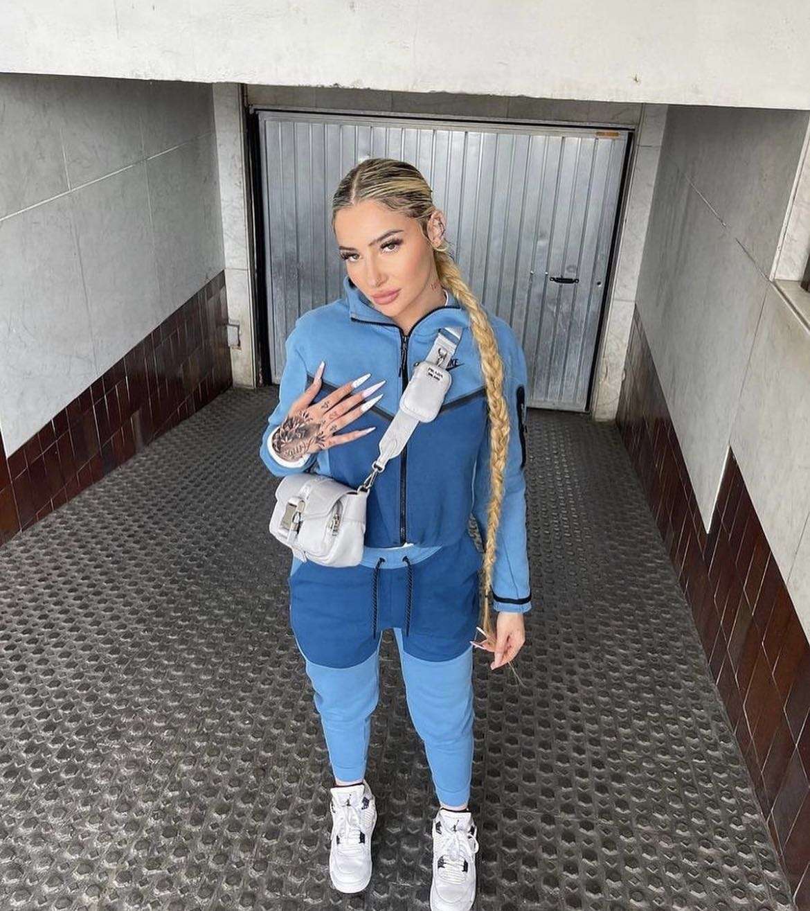Alternative view of Conjunto de Chándal Nike Tech Fleece Azul