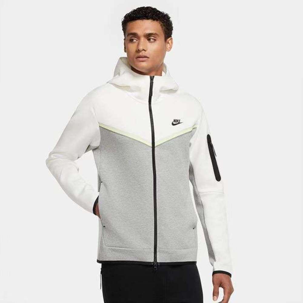 Conjunto de Chándal Nike Tech Fleece Blanco/Gris