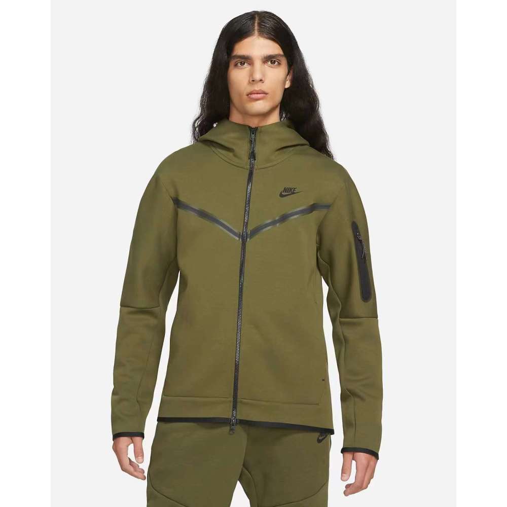 Conjunto de Chándal Nike Tech Fleece Verde Oscuro