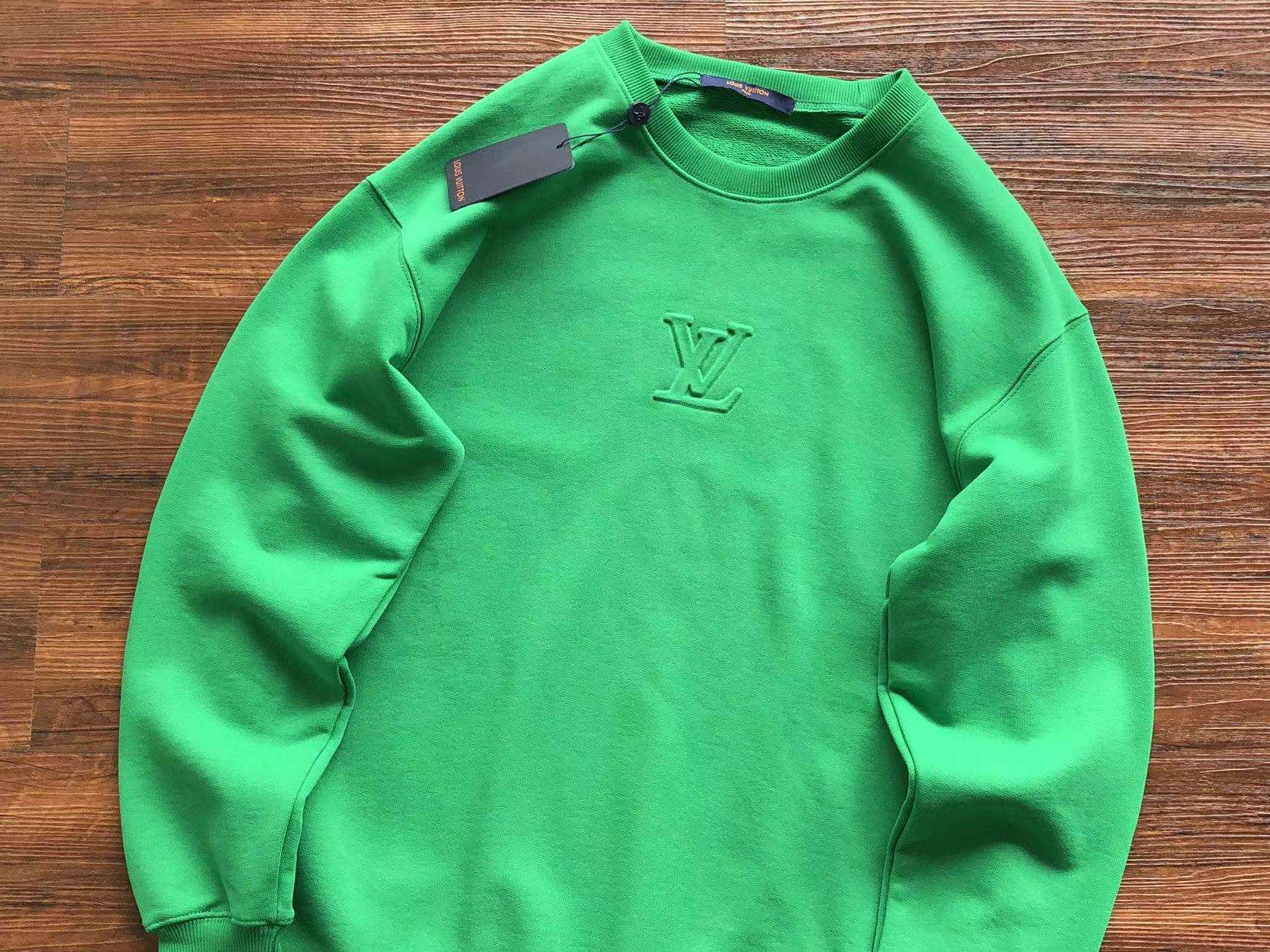 Alternative view of Sudadera Louis Vuitton Verde - Logo Central