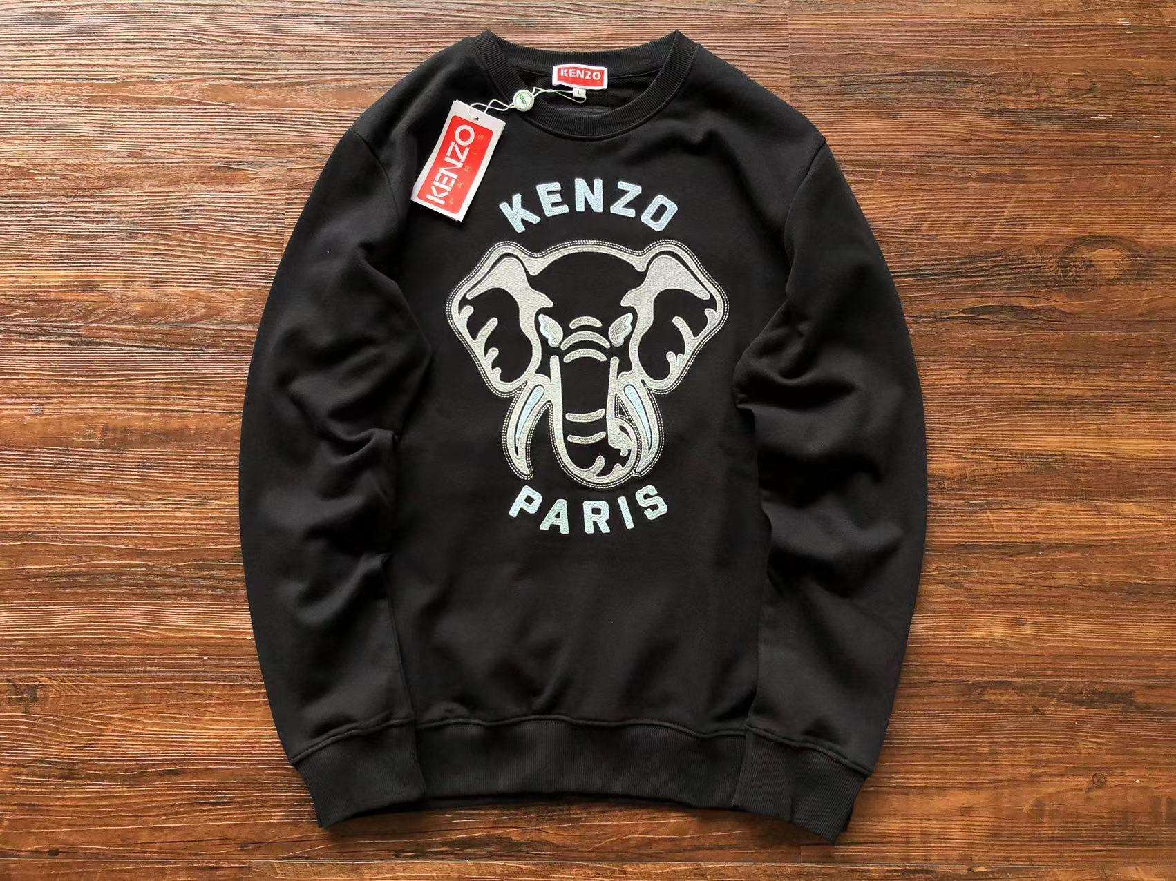 Sudadera sin Capucha Kenzo Paris Negra