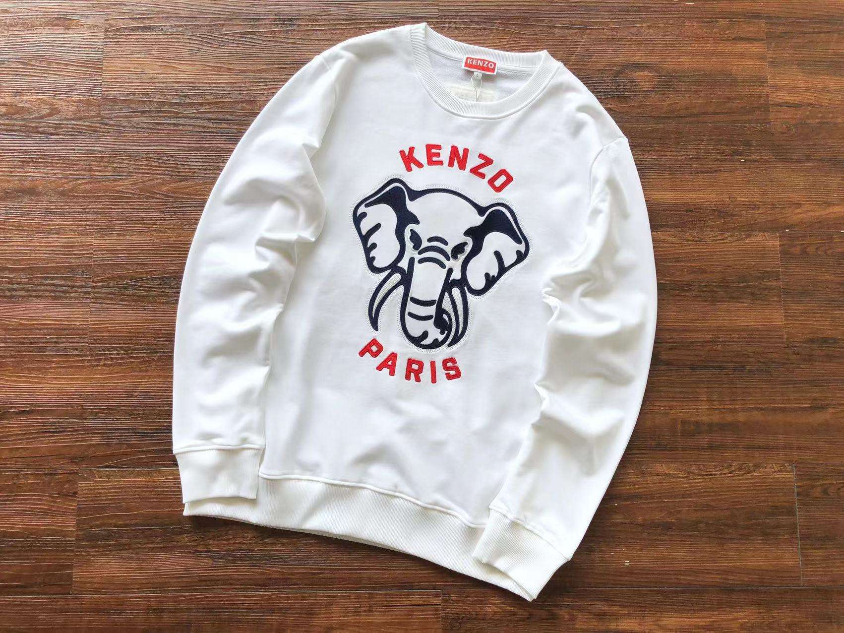 Sudadera sin Capucha Kenzo Paris Blanca