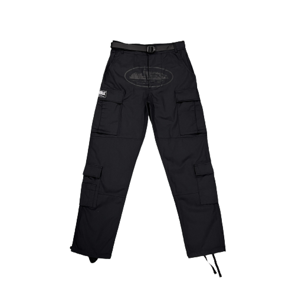 Pantalón Corteiz Black/Blacklogo