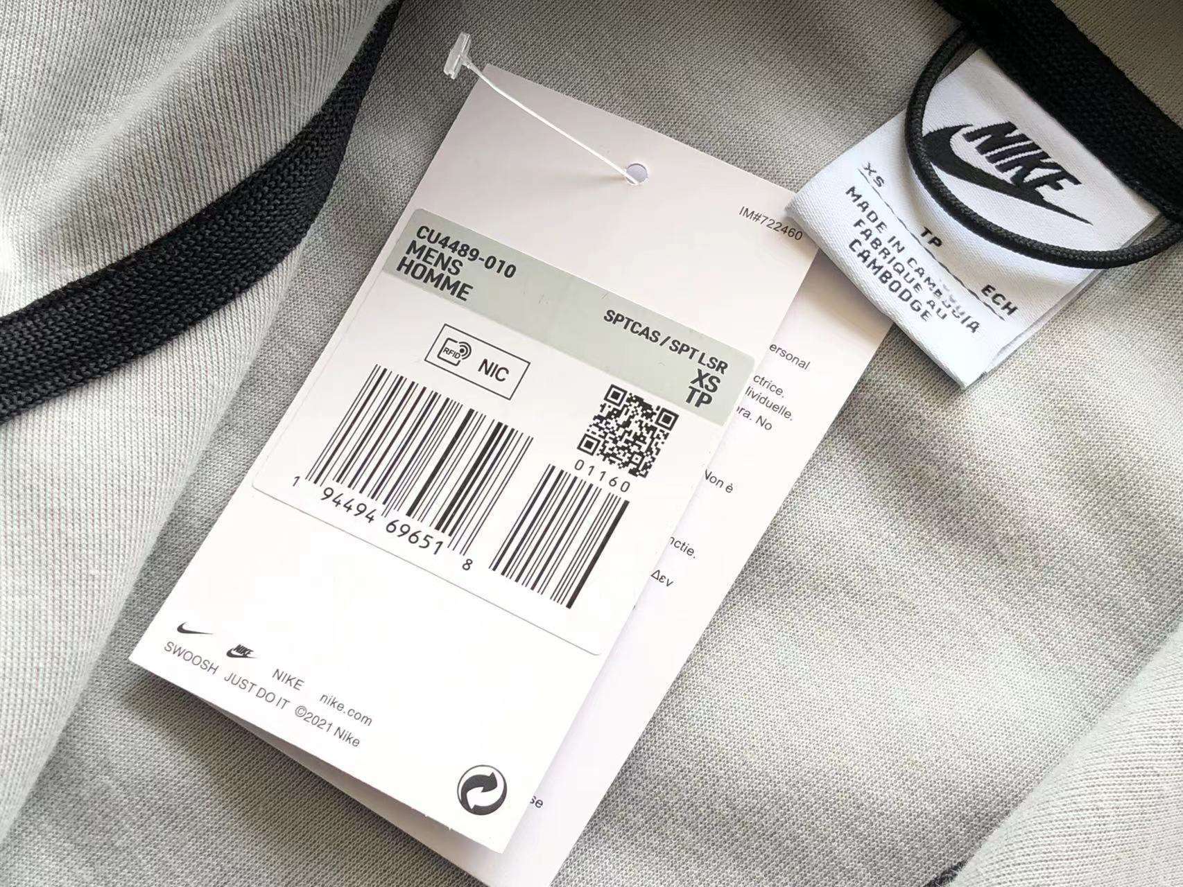 Chándal Nike Tech Fleece - Gris y Blanco - Imagen 21