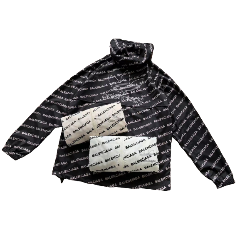 Cortavientos Adidas x Balenciaga Blanco y Negro