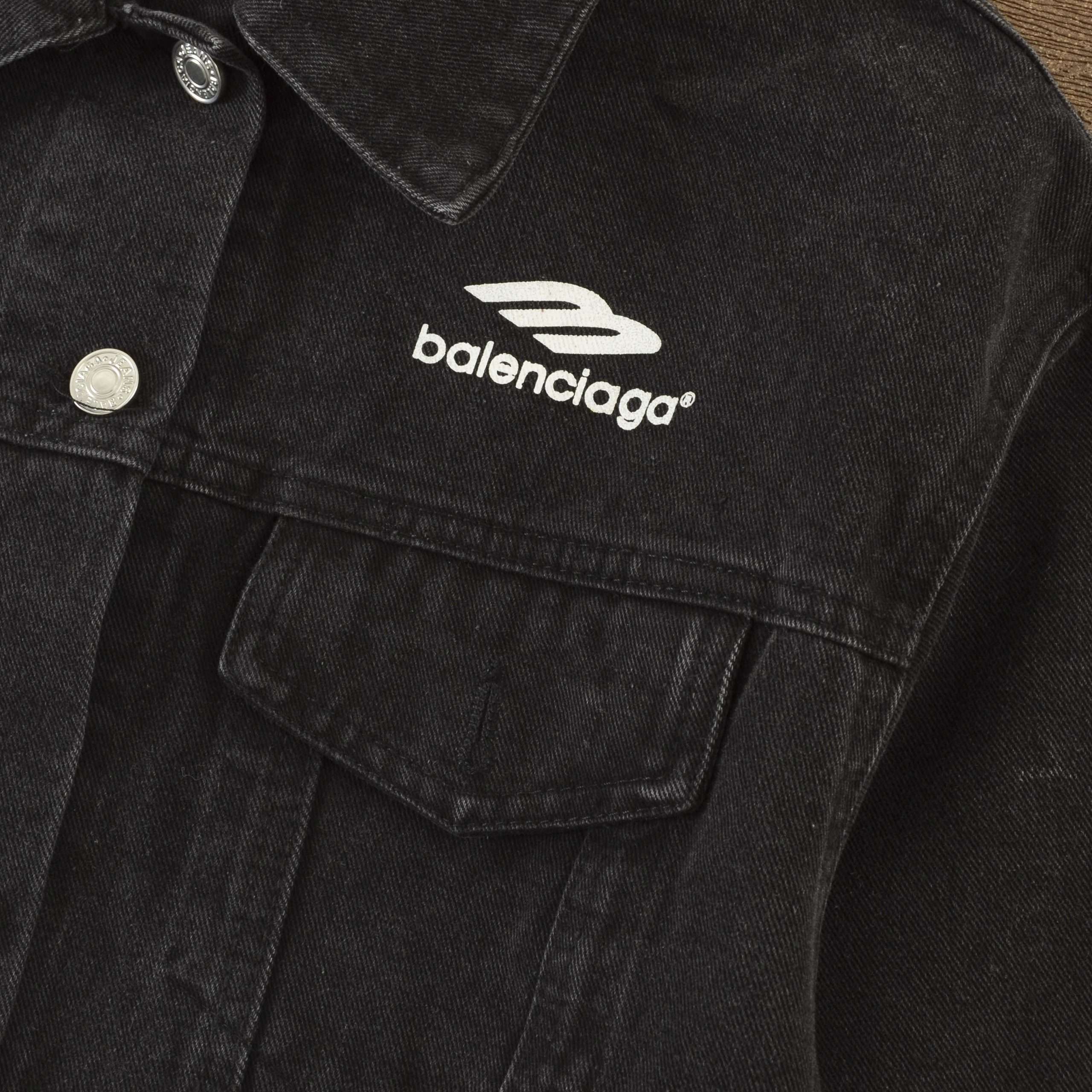 Alternative view of Chaqueta Vaquera Negra Balenciaga - SS23