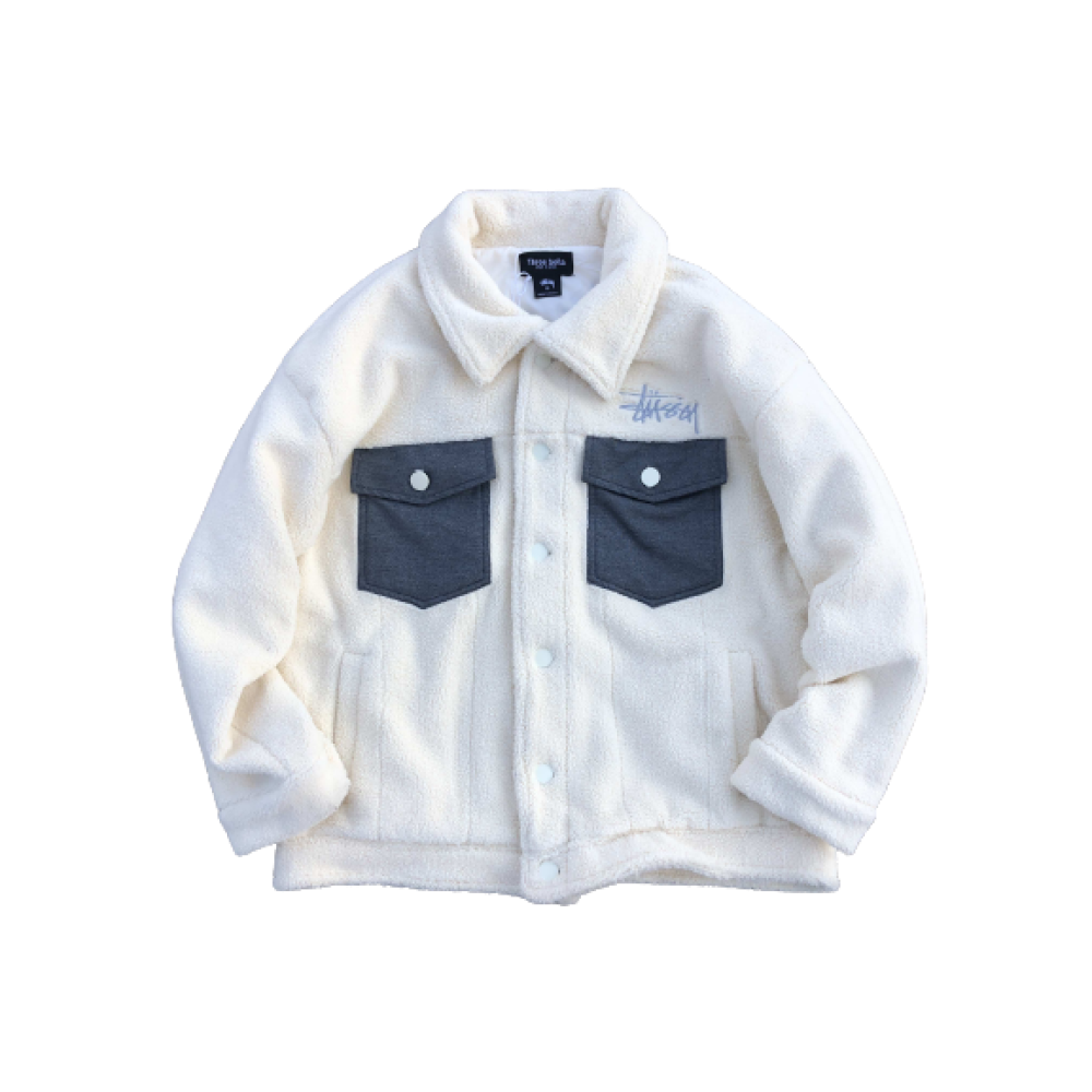 Chaqueta Stussy Blanco Crema