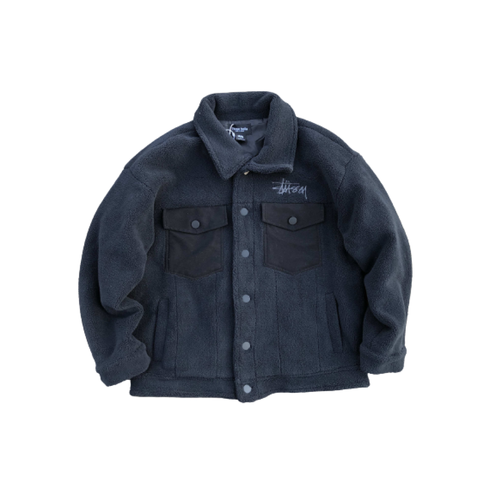 Chaqueta Stussy Sherpa - Negro