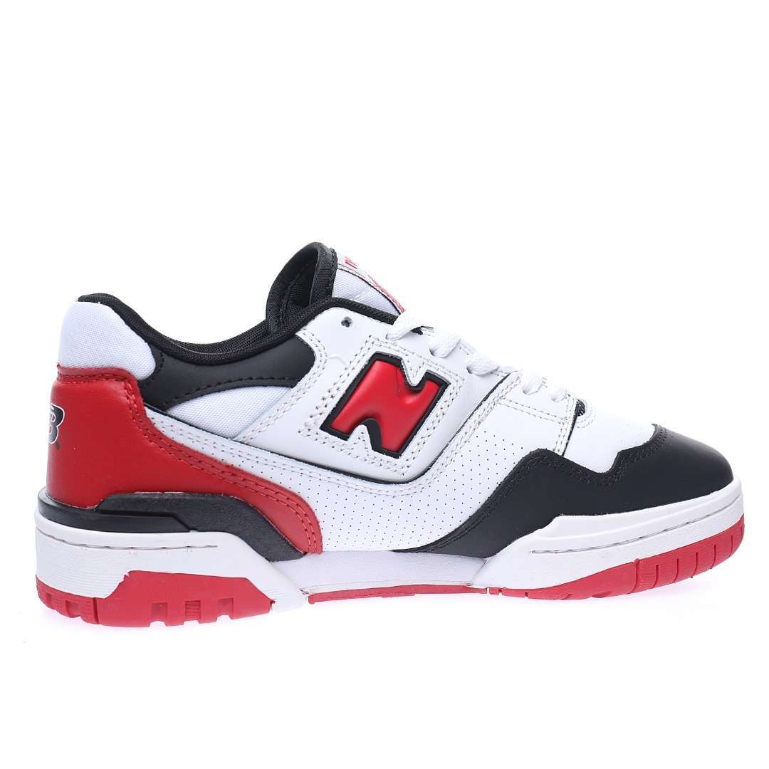 Alternative view of New Balance BB550 "Leather White Black Red"