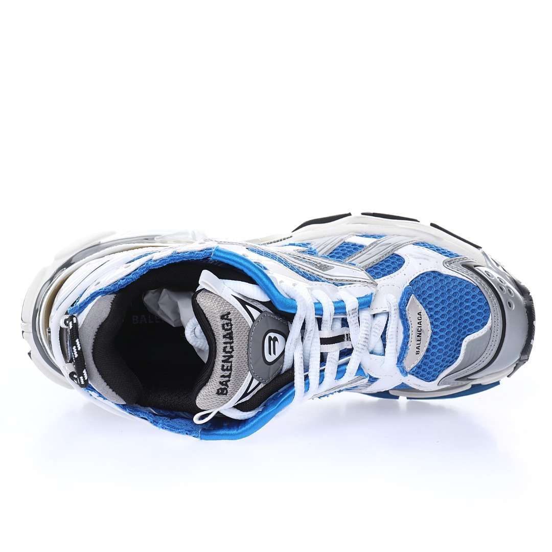 Alternative view of Balenciaga Runner Sneaker "Blue/White/Silver"