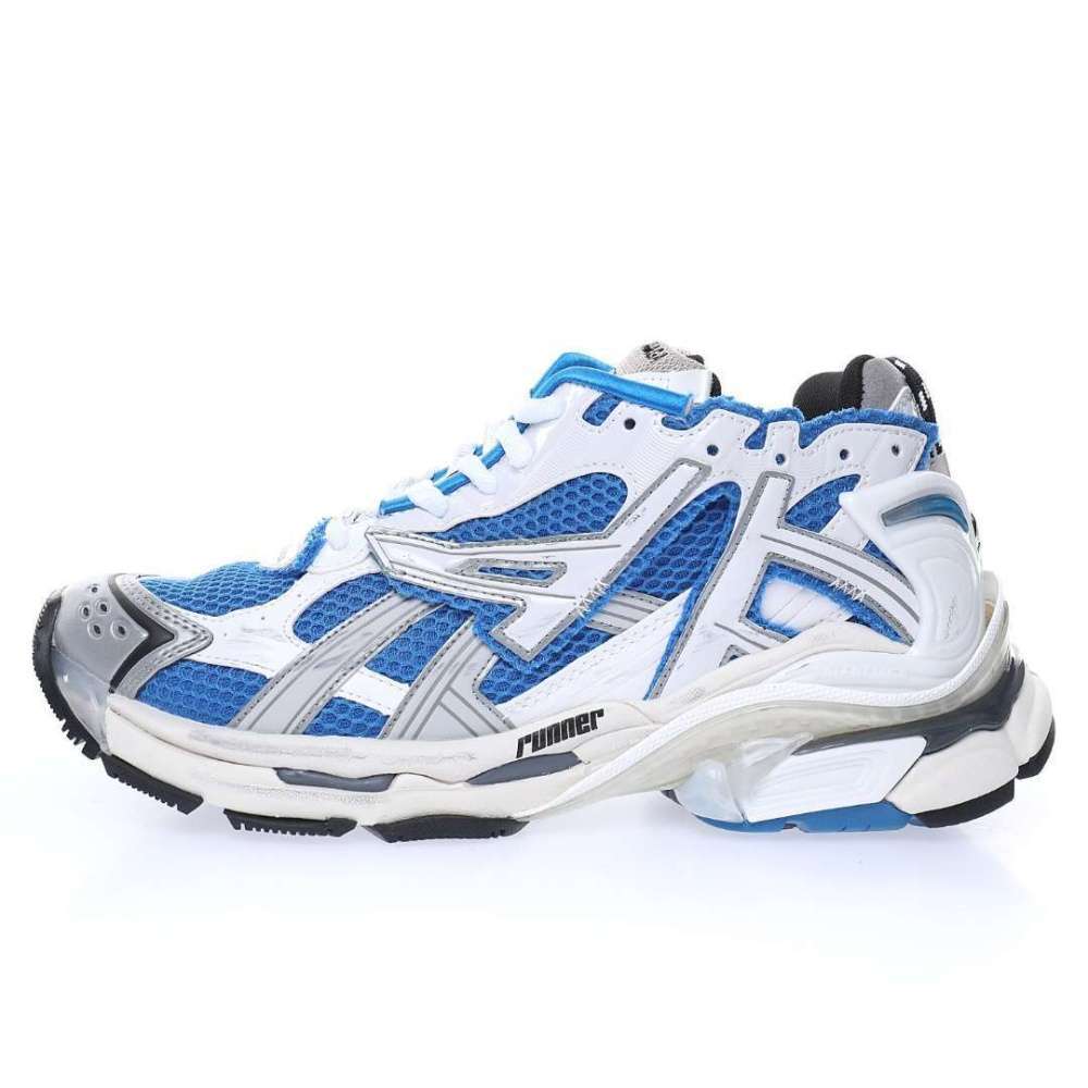 Balenciaga Runner Sneaker "Blue/White/Silver"