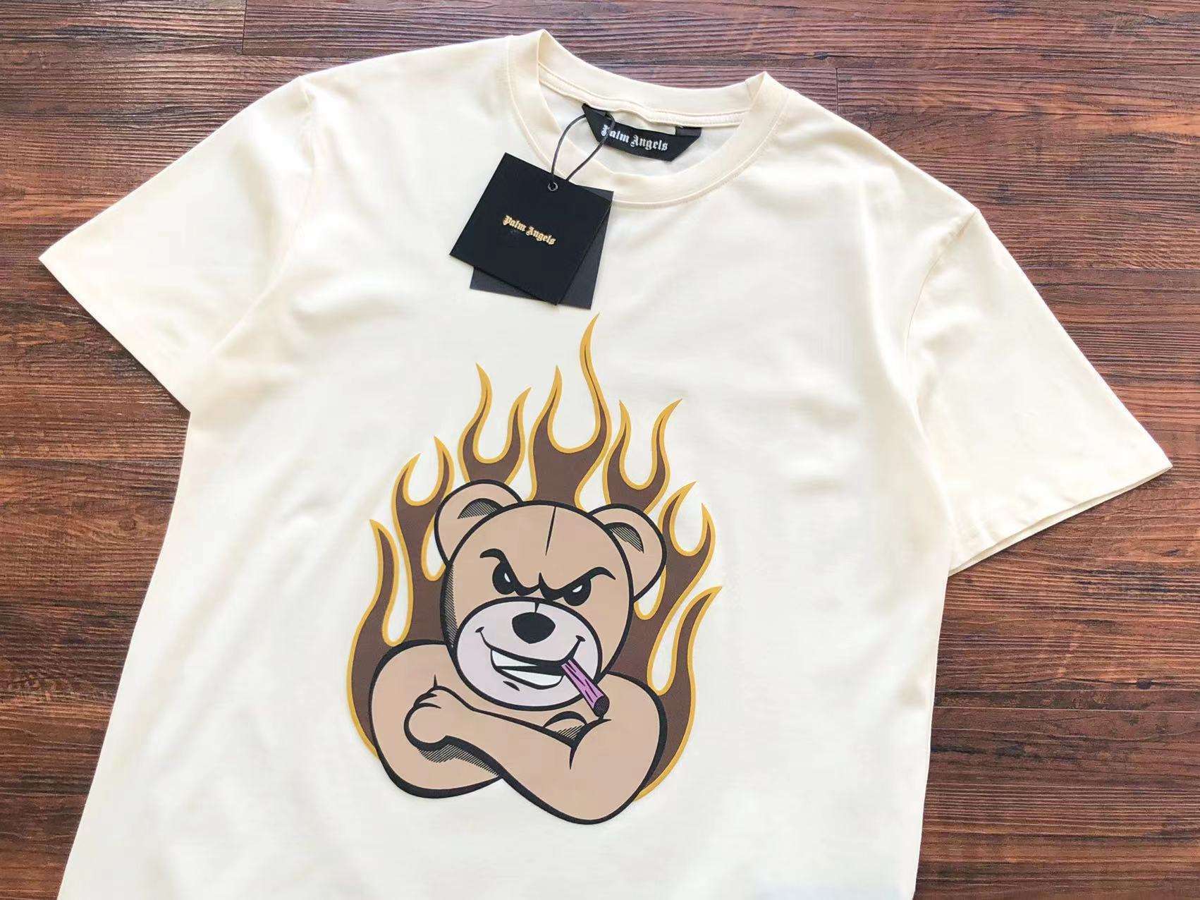Camiseta Palm Angels Motivos de Oso en Llamas- SS23 - Imagen 10