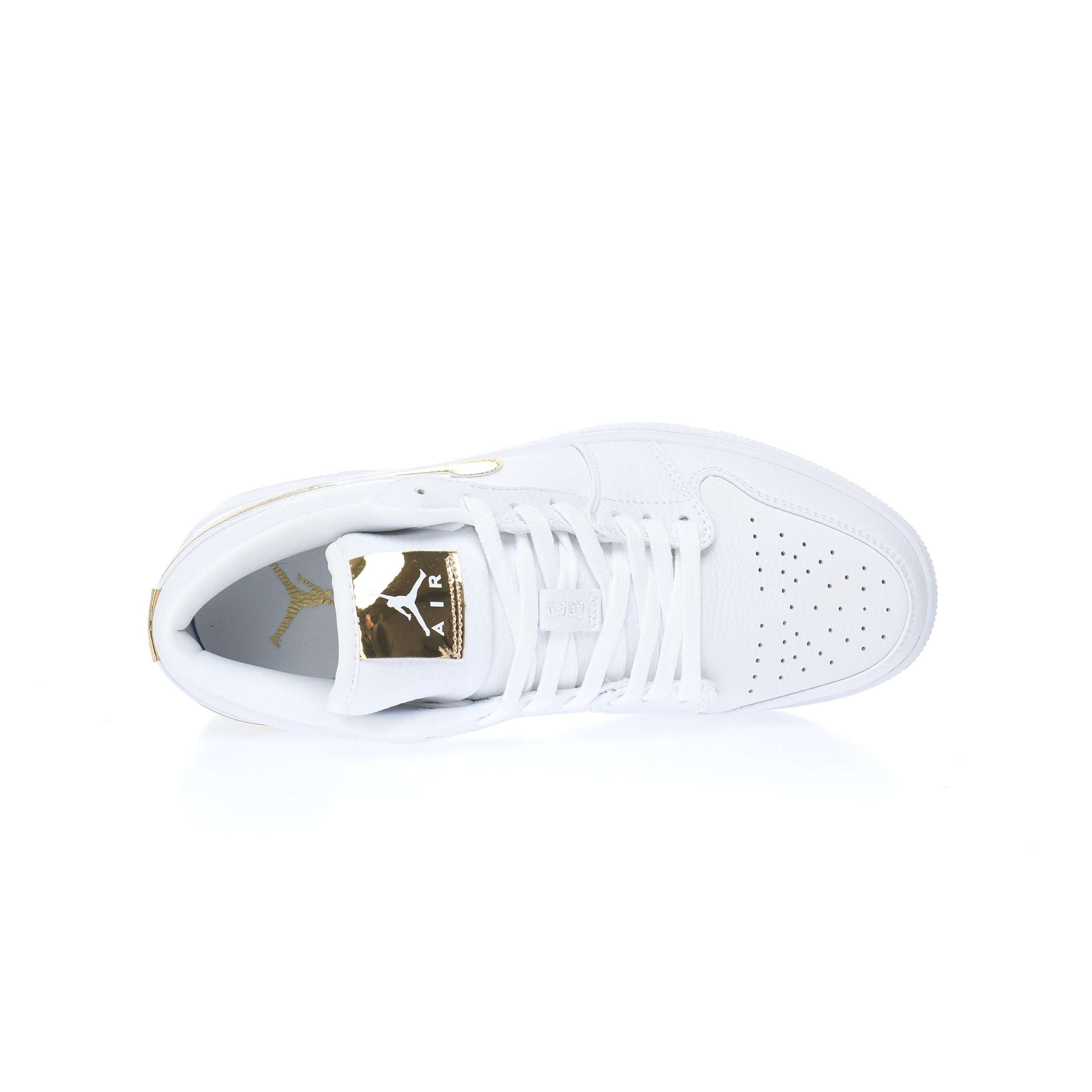 Alternative view of Air Jordan 1 Low "Metalic Gold"