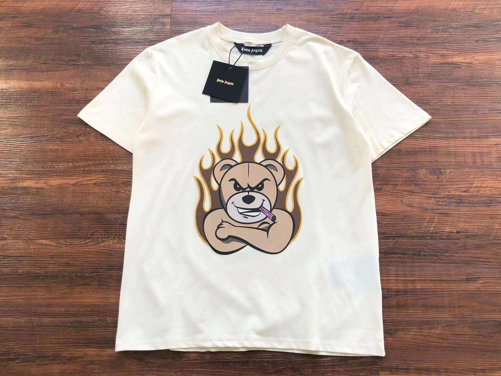Camiseta Palm Angels Motivos de Oso en Llamas- SS23 - Imagen 7