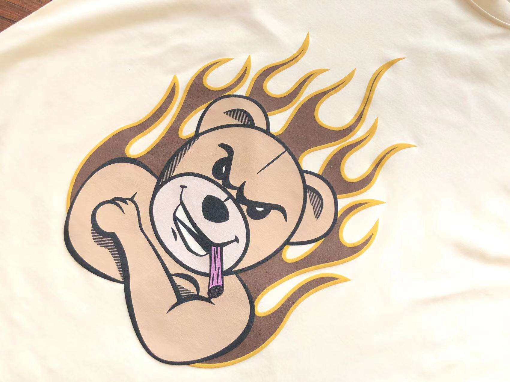 Camiseta Palm Angels Motivos de Oso en Llamas- SS23 - Imagen 15