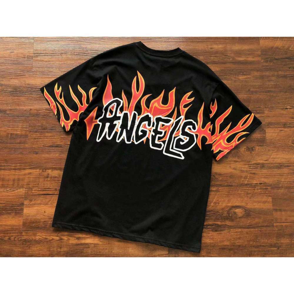 Camiseta Palm Angels Llamas Negra