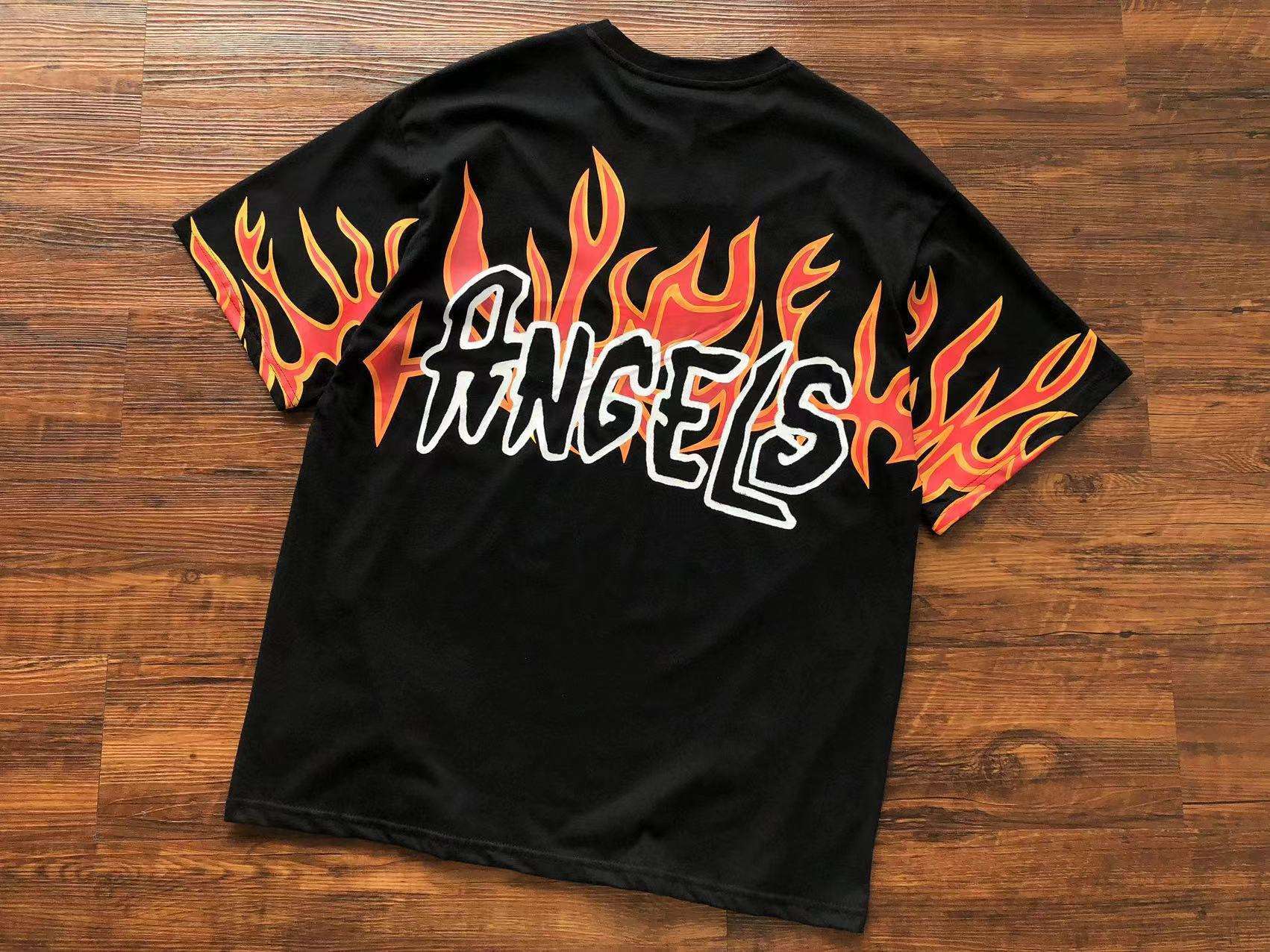Camiseta Palm Angels Llamas Negra