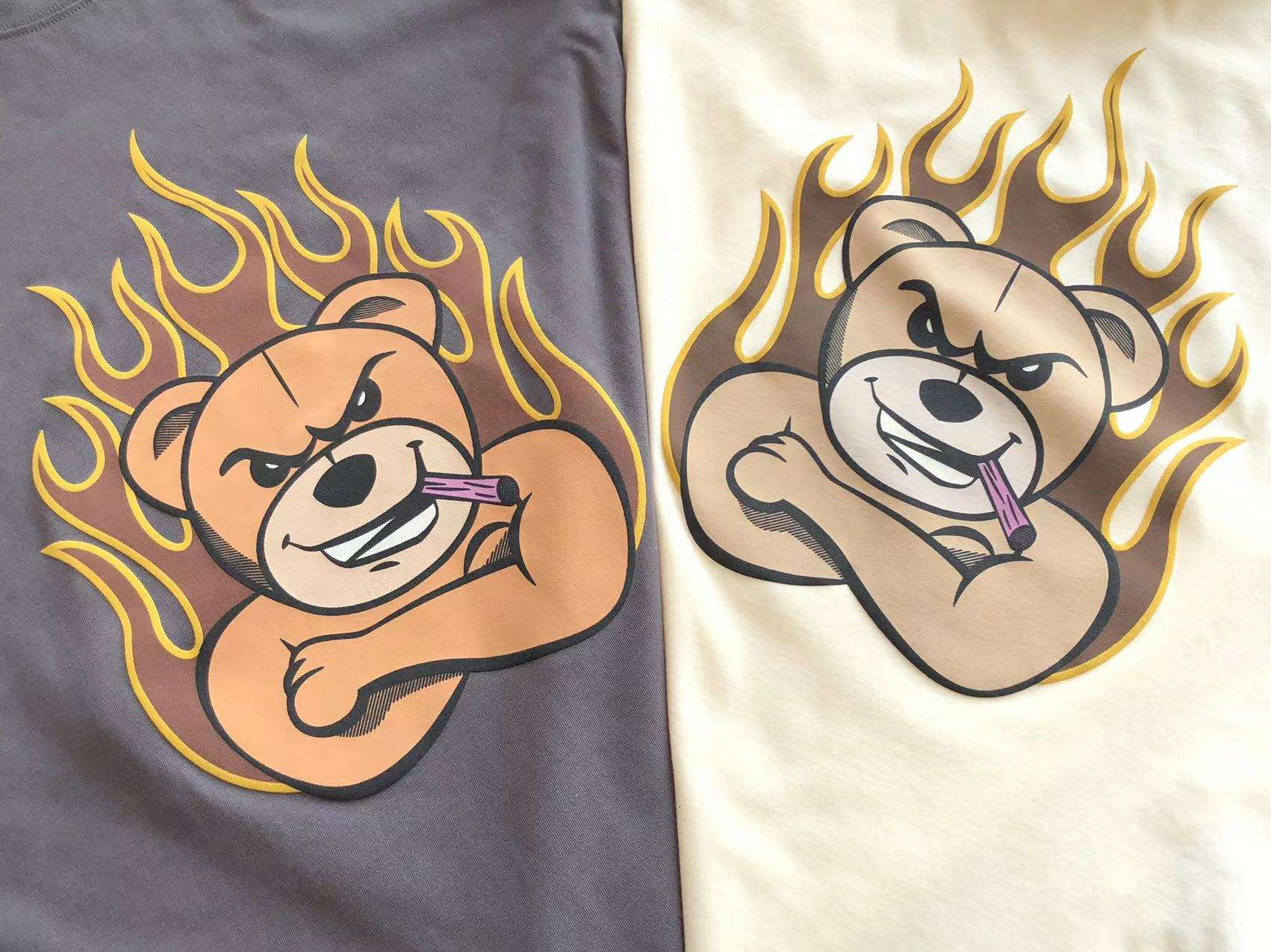 Camiseta Palm Angels Motivos de Oso en Llamas- SS23 - Imagen 5